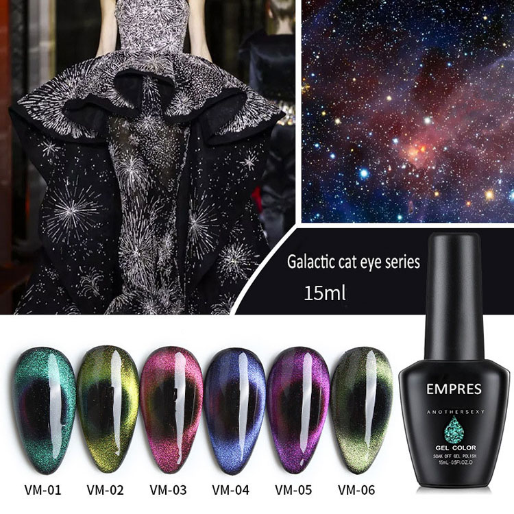 Peacock Color Diamond Cat akių nagų gelio lakas