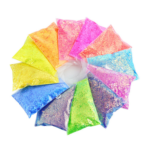 Sequins Nail Powder Glitter Diy Nagų dekoravimas Nagų salonui